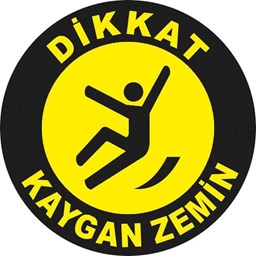 Kaygan Zemin Yer Etiketi 30 cm Çap için detaylı bilgi göster Kaygan Zemin Yer Etiketi 30 cm Çap resmi
