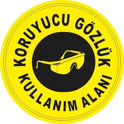 Koruyucu Gözlük Kullanım Alanı Yer Etiketi 30 cm Çap için detaylı bilgi göster Koruyucu Gözlük Kullanım Alanı Yer Etiketi 30 cm Çap resmi