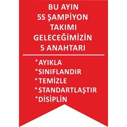 5S Şampiyon Takımı Flaması için detaylı bilgi göster 5S Şampiyon Takımı Flaması resmi