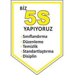 5S Yapıyoruz Kılıç Flaması için detaylı bilgi göster 5S Yapıyoruz Kılıç Flaması resmi