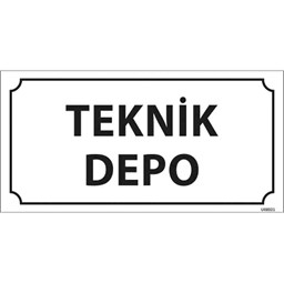 Teknik Depo Kapı İsimliği için detaylı bilgi göster Teknik Depo Kapı İsimliği resmi