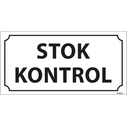 Stok Kontrol Kapı İsimliği resmi