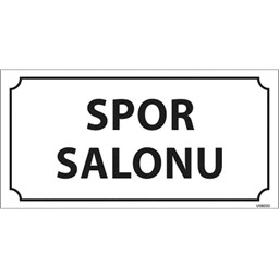 Spor Salonu Kapı İsimliği için detaylı bilgi göster Spor Salonu Kapı İsimliği resmi