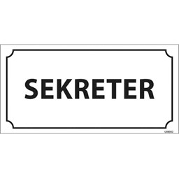 Sekreter Kapı İsimliği resmi