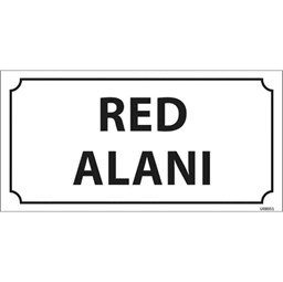 Red Alanı Kapı İsimliği için detaylı bilgi göster Red Alanı Kapı İsimliği resmi