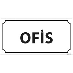 Ofis Kapı İsimliği resmi