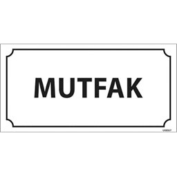 Mutfak Kapı İsimliği resmi