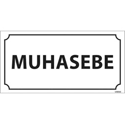 Muhasebe Kapı İsimliği resmi