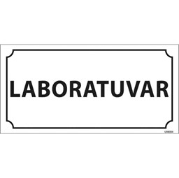 Laboratuvar Kapı İsimliği resmi