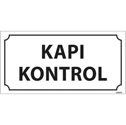 Kapı Kontrol Kapı İsimliği için detaylı bilgi göster Kapı Kontrol Kapı İsimliği resmi
