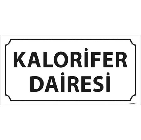 Kalorifer Dairesi Kapı İsimliği resmi