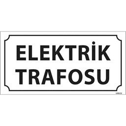 Elektrik Trafosu Kapı İsimliği resmi
