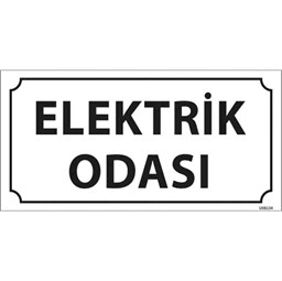 Elektrik Odası Kapı İsimliği resmi