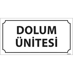 Dolum Ünitesi Kapı İsimliği resmi