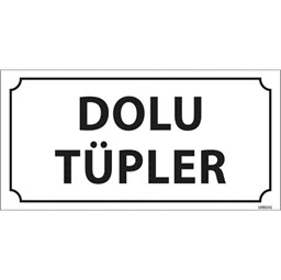 Dolu Tüpler Kapı İsimliği için detaylı bilgi göster Dolu Tüpler Kapı İsimliği resmi
