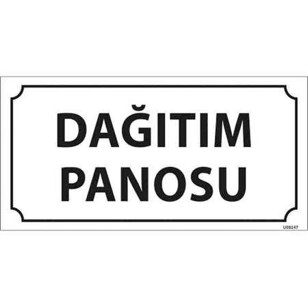 Dağıtım Panosu Kapı İsimliği resmi